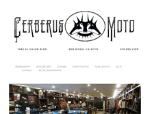 Tablet Screenshot of cerberusmoto.com